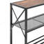 Console étroite, table d'entrée de 41,7 pouces, table de couloir à 3 niveaux, table de canapé avec structure en métal, tables console pour le hall d'entrée, le couloir, le salon et la chambre à coucher