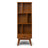 Draper 64"H Solid Wood Mid-Century Modern Bookshelf with Adjustable Shelves and Angled Legs-132711205