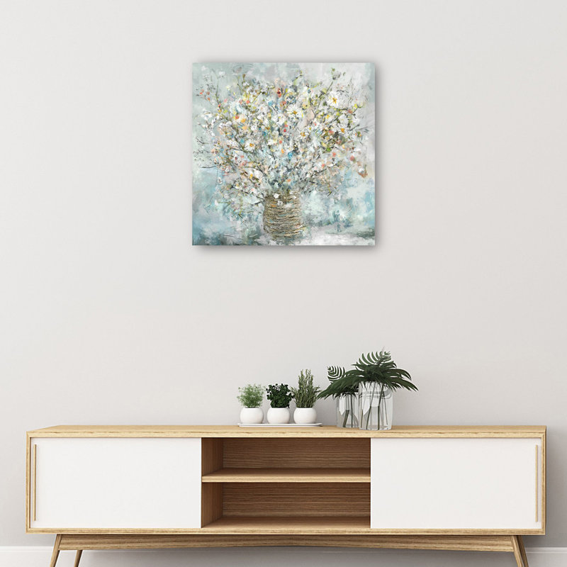 Country Gathering II Floral Wrapped Canvas Art Print, 28" x 28"