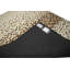 Tapis beige en cuir Miaya