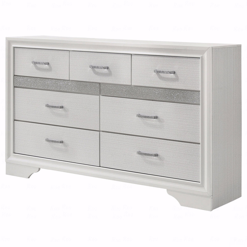 Commode 9 tiroirs, Blanc