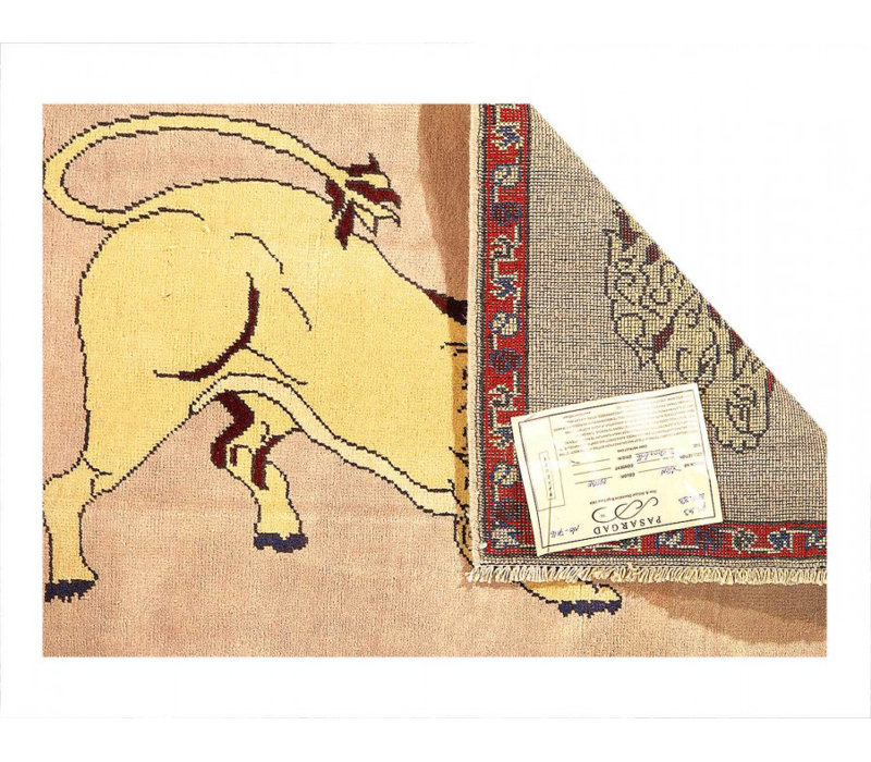 Animal Persian Pictorial lion Hand Knotted 2'X 3'1