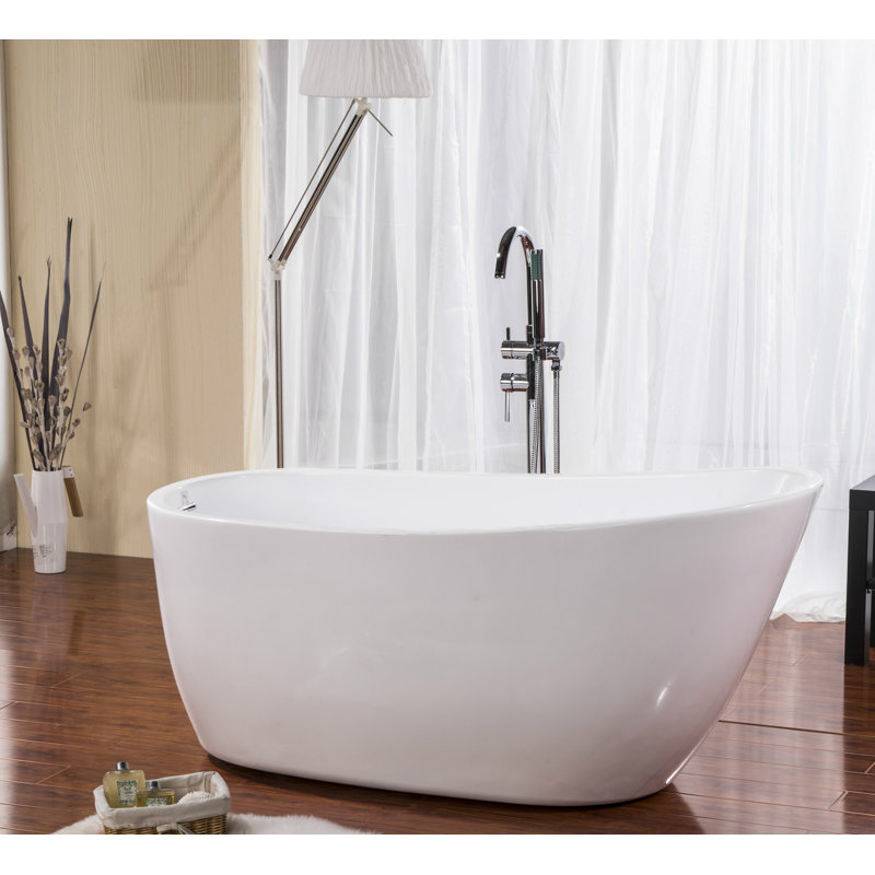 Zen 59" x 27.5" Freestanding Soaking Bathtub