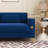 Deondry 85.63" Velvet Square Arm Sofa-484596846