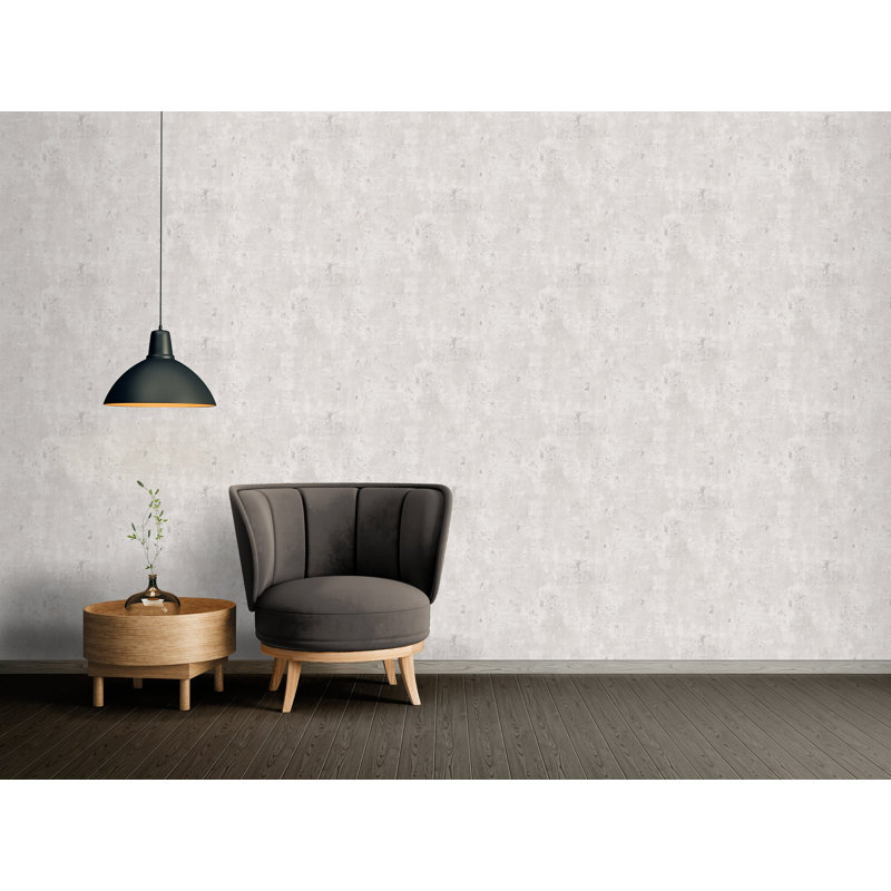 Rahnuma 10.05m x 53cm Metallic Finish Double Roll, Silver Grey Distressed