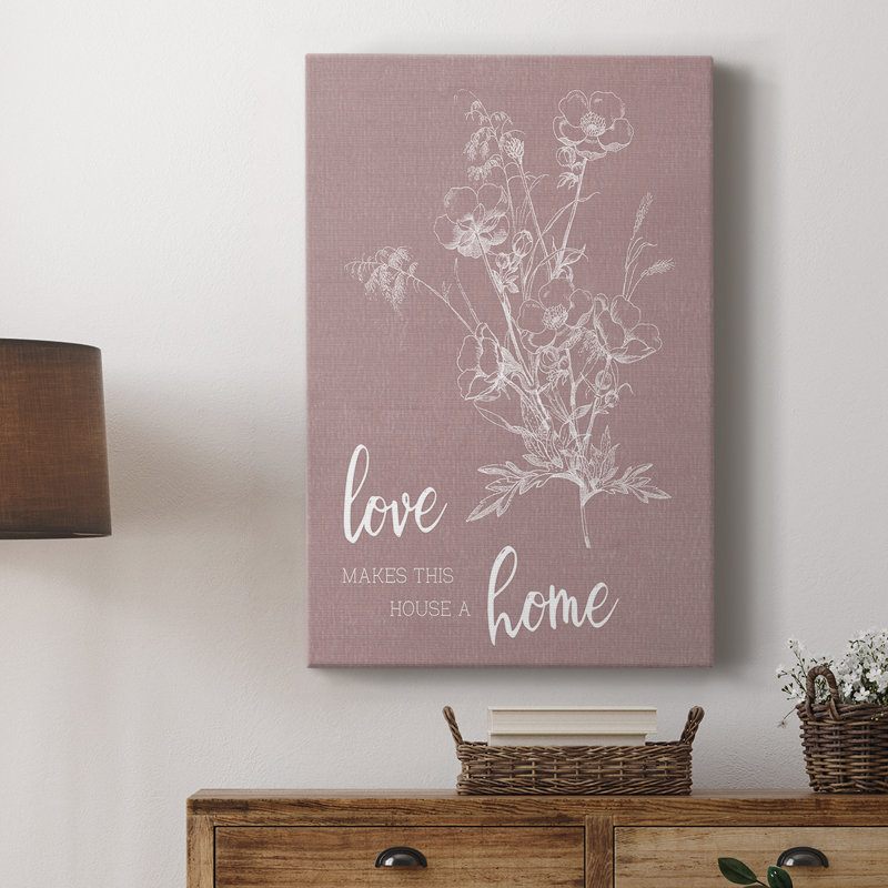 «Love Home» - galerie Cavas sur mesure, H 36 po x l 24 po