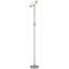 Lampe sur pied à DEL Christi de 178 cm (70 po) de hauteur, en acier brossé, 30 W, à intensité variable (3 000 K à 6 000 K), avec télécommande.