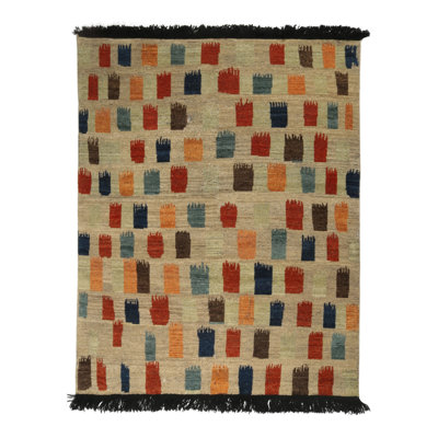 Burano Handmade Kilim Wool Geometric Area Rug