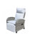 Outdoor Wicker Recliner Chair With Adjustable Backrest And Armrests,All Weather Conversation Chairs , For Courtyard Swimming Pool Balcony