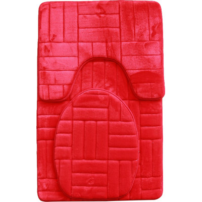 Clare Non-Slip Bath Rug and Toilet seat Cover