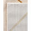 Tapis à carreaux blanc et doré Latitude Run® Nikica-807973099