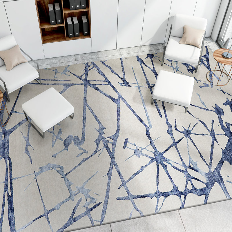 Abstract Area Rug, Rectangle 6' x 9'