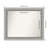 Elegant Brushed Pewter Bathroom Vanity Non-Beveled Wall Mirror-1859957259