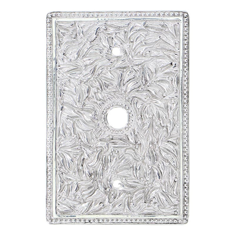San Michele 1-Gang Coax Wall Plate, Polished Nickel