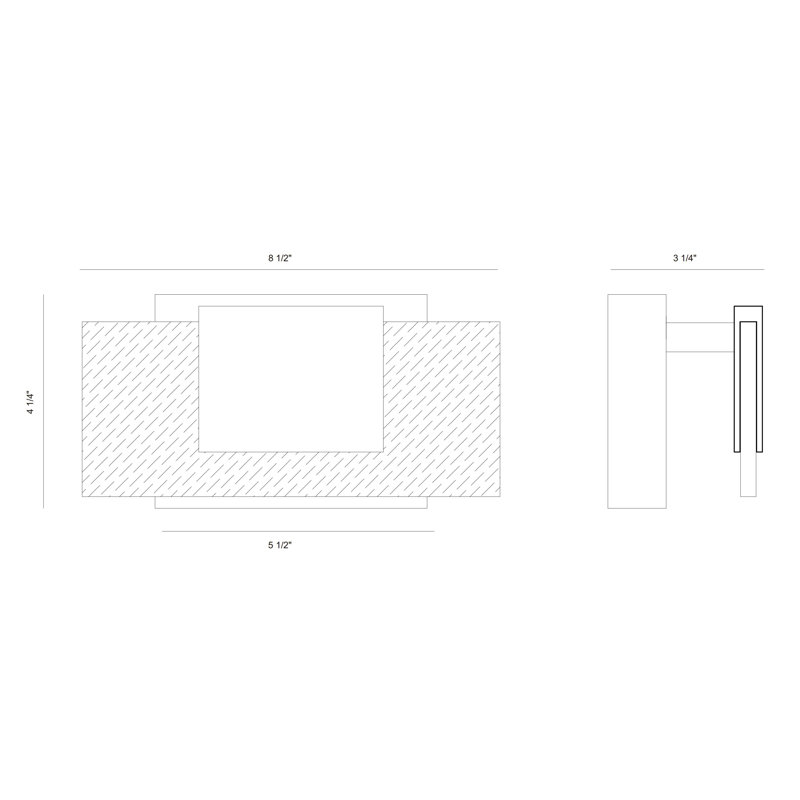 Meuble-lavabo 1 lumière Kasha, Laiton / Noir, Fumée
