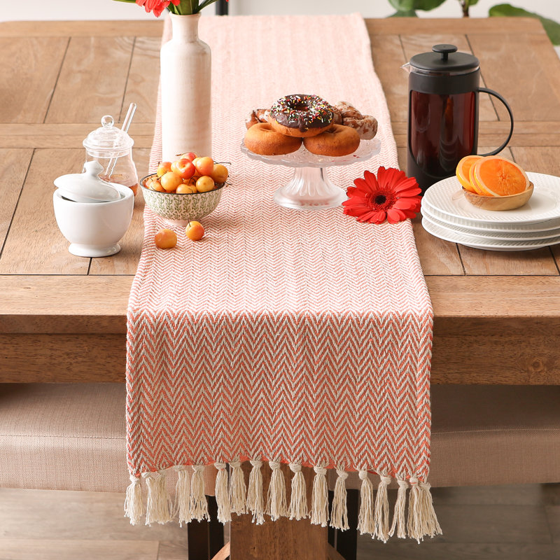 Desta Solid Table Runner,  72'' x 15'' , Light Orange