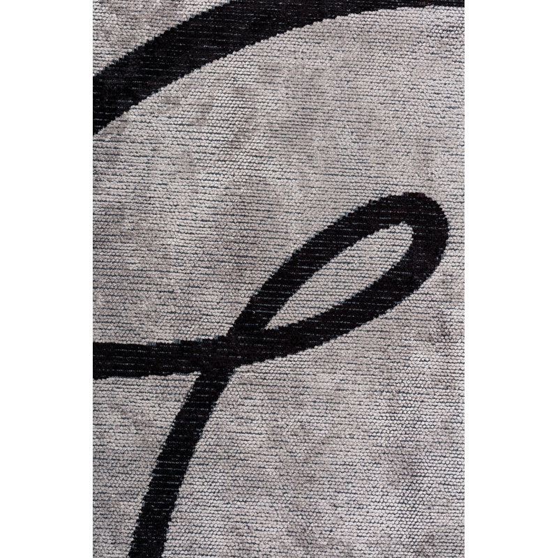 Tapis noir / gris Rapture, Rectangle 7 pi 10 po x 11 pi 2 po