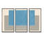 Minimal Geometric Compostions of Elementary Forms III - Ensemble de 3 reproductions encadrées sur toile-115090508-115090509