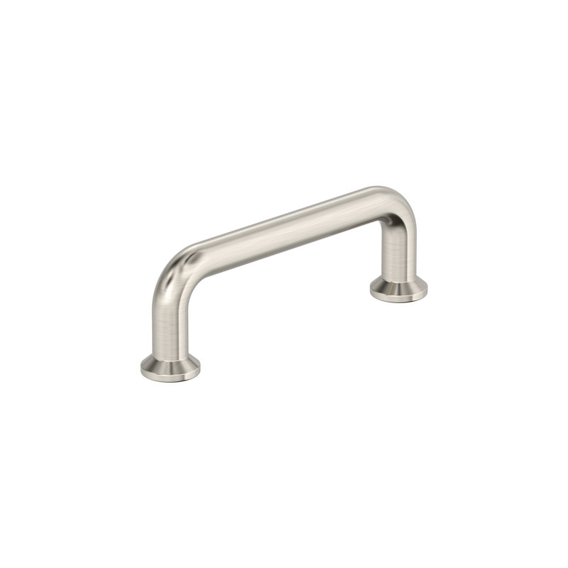 Factor 3 inch (76mm) Center-to-Center Satin Nickel Cabinet Pull, Satin Nickel, 3"