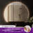Arto Arch Lighted Backlit Bathroom Vanity Mirror Anti Fog Dimmable 3 Color Adjustable Wall Mirror-1399235416