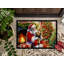 Paillasson Norfolk Terrier and Santa Claus