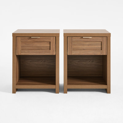 43cm W Manufactured Wood Bedside Table