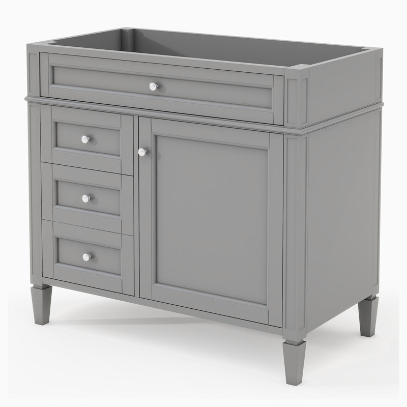 Base de meuble-lavabo simple 35,00 po seulement, Gris
