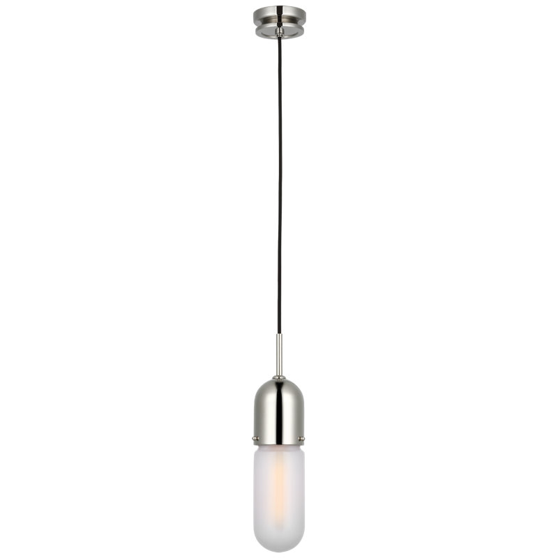 Junio 1 - Light Pendant, Frosted, Polished Nickel
