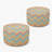 2 Pack Outdoor Inflatable Ottoman 21"x21"x9"
