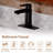 Probe Single-handle Bathroom Faucet with Drain Assembly