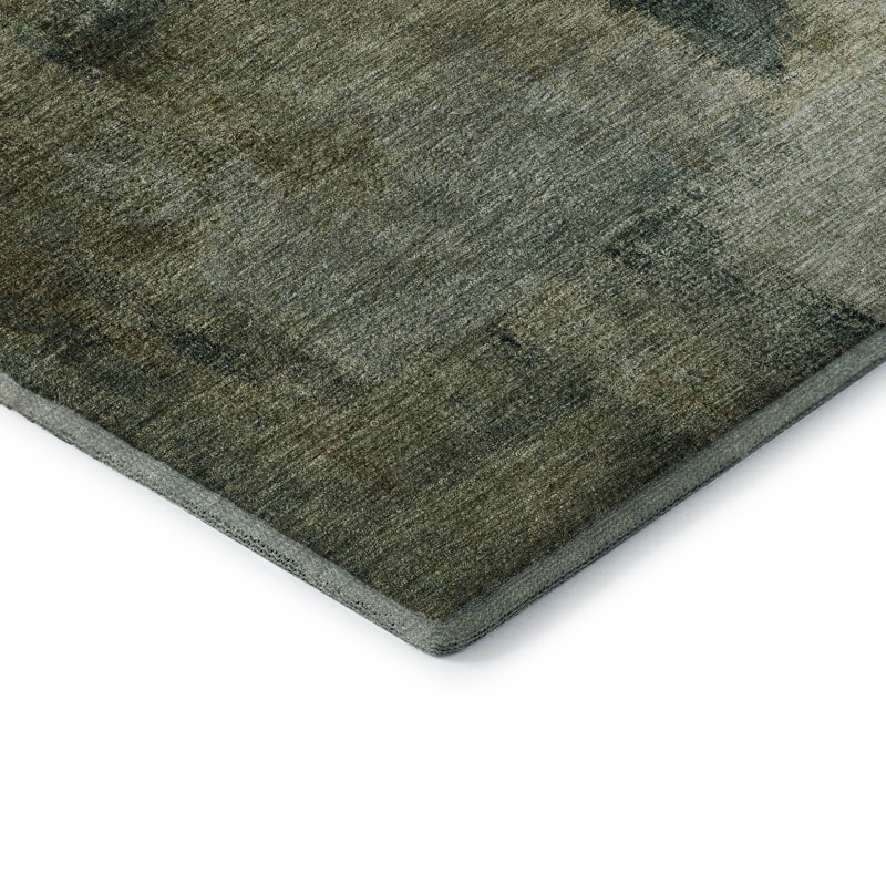 Premium Machine Washable Prisco Brown Rug, Rectangle 5' x 7'6"