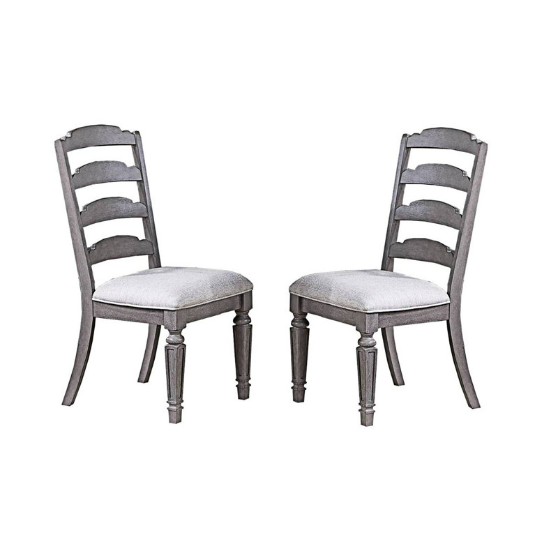 Chaises d'appoint en bois (ensemble de 2)
