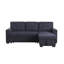 Canapé-lit modulaire réversible en tissu tissé-1012292504