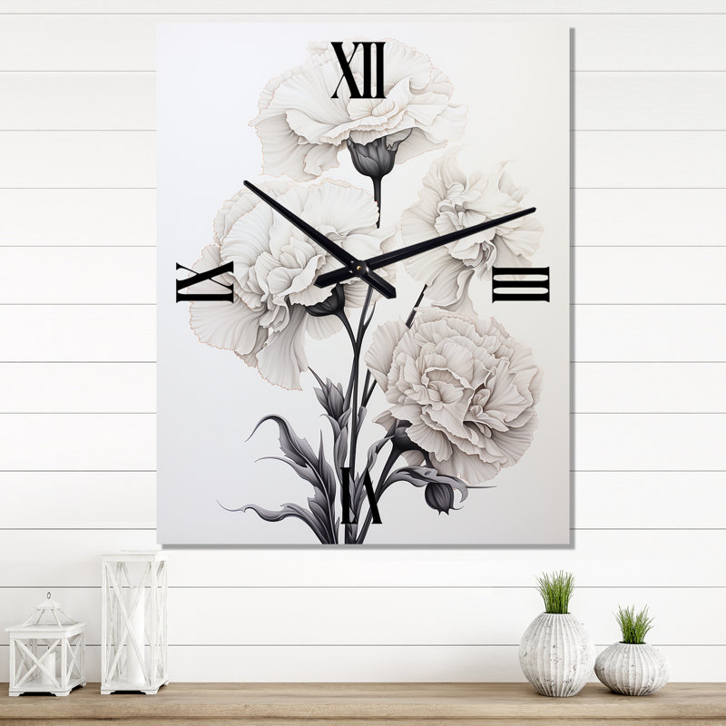 Horloge murale moderne à œillets, Médium