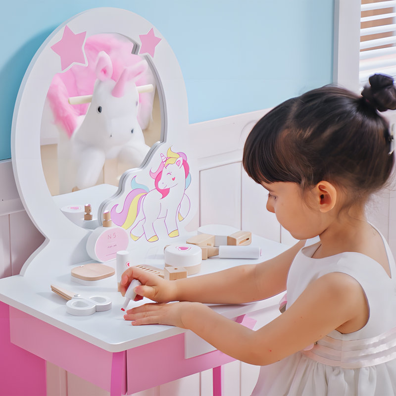 Kids Vanity Set with Mirror