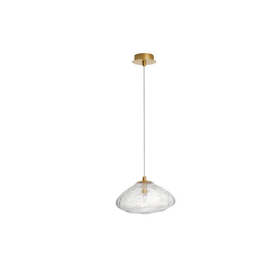 1 - Light Gold Shaded Pendant