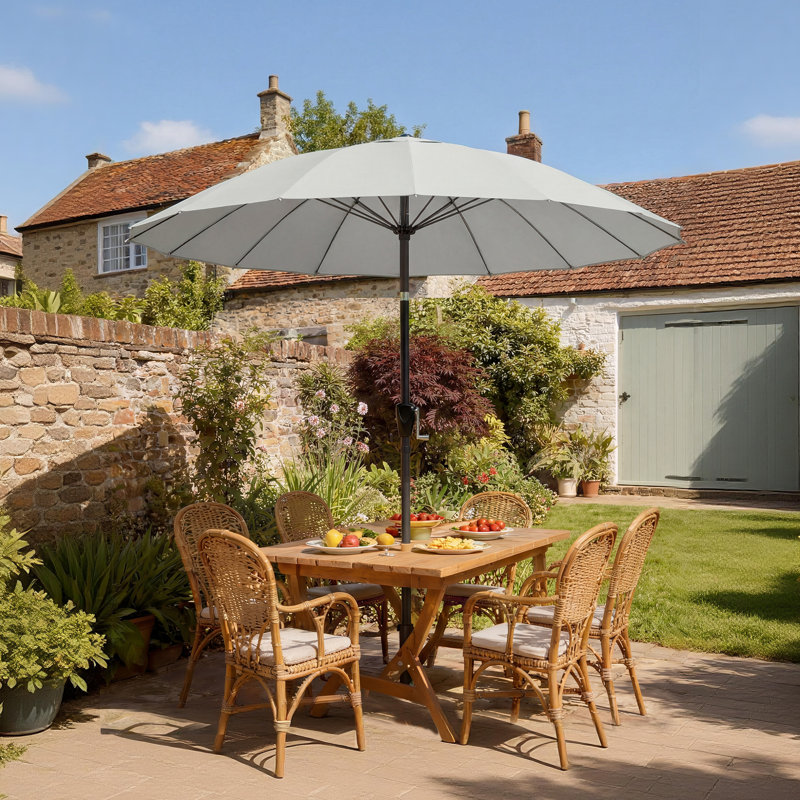203cm Market Parasol, Grey