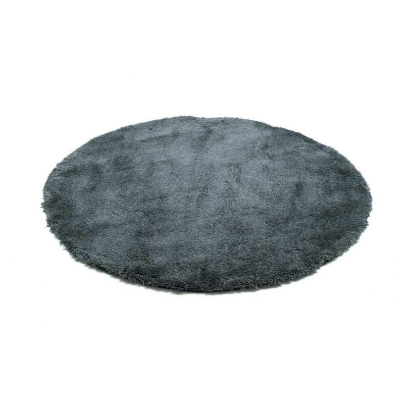 Solid Colour Hand Woven Area Rug, Round 140cm