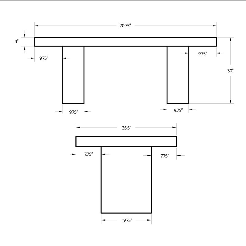 Kareen Pedestal Dining Table, 70.75" L x 35.5" W, Standard Table (30.5" Height), Ivory Terrazo
