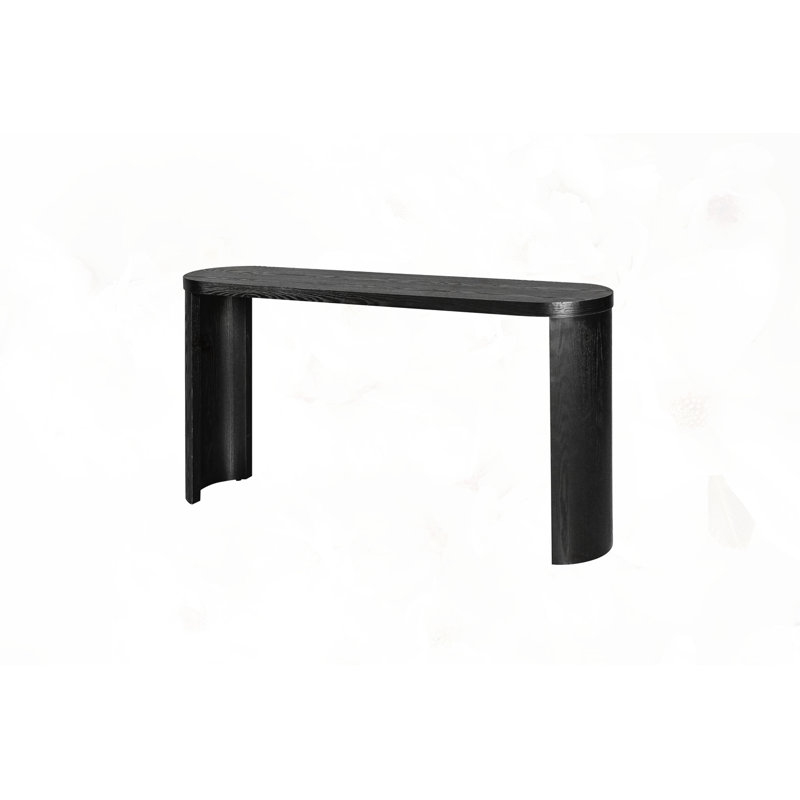 Thick Top Console Table, Black