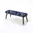 Motif victorien néo-gothique bleu cobalt I est en rupture de stock