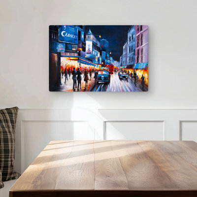 Cabaret Evening | Contemporary Building Metal Print Decor