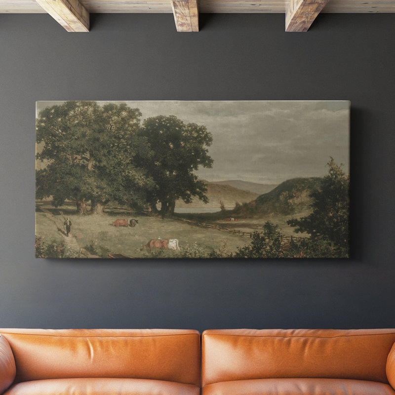 Série paysage - DCCCLXIV- Toile tendue avec châssis - Prêt à accrocher, H 16 po x l 32 po