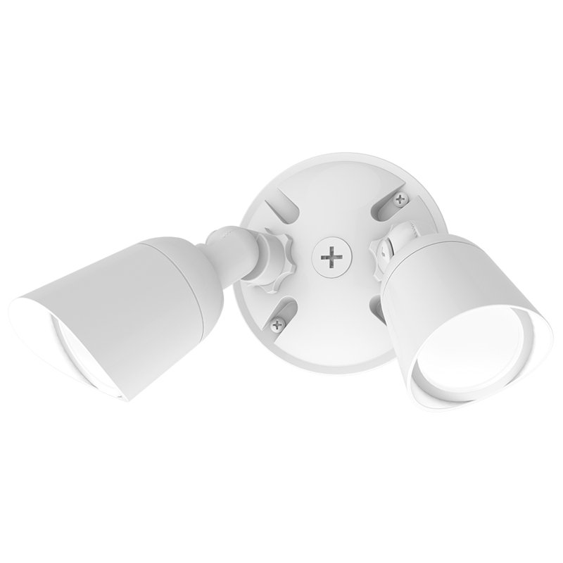 Endurance™ 2 - Head LED Hardwired Outdoor Security Flood Light, Architectural White