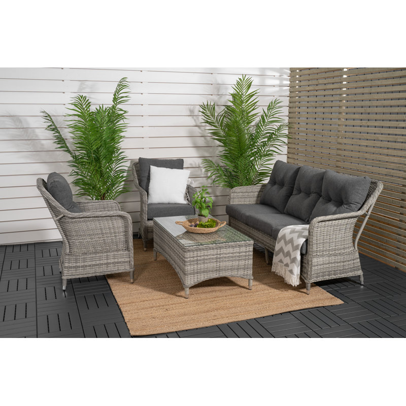 Adhelin 5 Seater Rattan Sofa Set