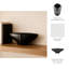 Bol décoratif moderne en céramique pour décoration intérieure - Bol décoratif minimaliste pour console ou salon - 16 po, noir
