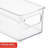 Sorbus Clear Stackable Kitchen and Fridge Storage Bins in 4 Variety Pack