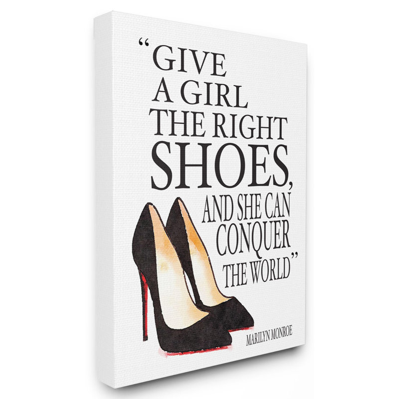 « styleing designer chaussures inspiration word », impression, Toile tendue, H 20 po x l 16 po