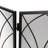 Victorian Gothic 3-Panel Iron Foldable Fireplace Screen