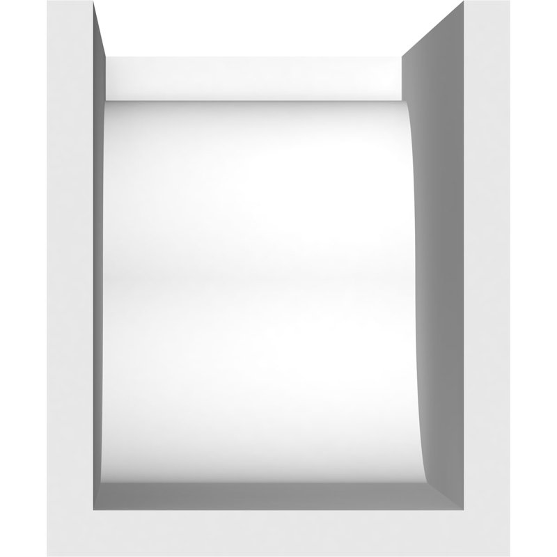 Queue de chevron standard en PVC de qualité architecturale Del Monte, H 6 po x L 5 po x P 12 po